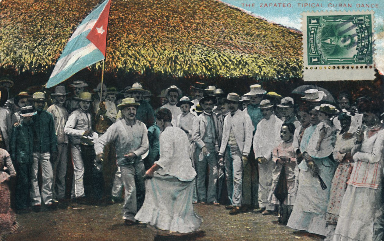 Typický kubánský tanec Zapateo, c1910. od Unbekannt