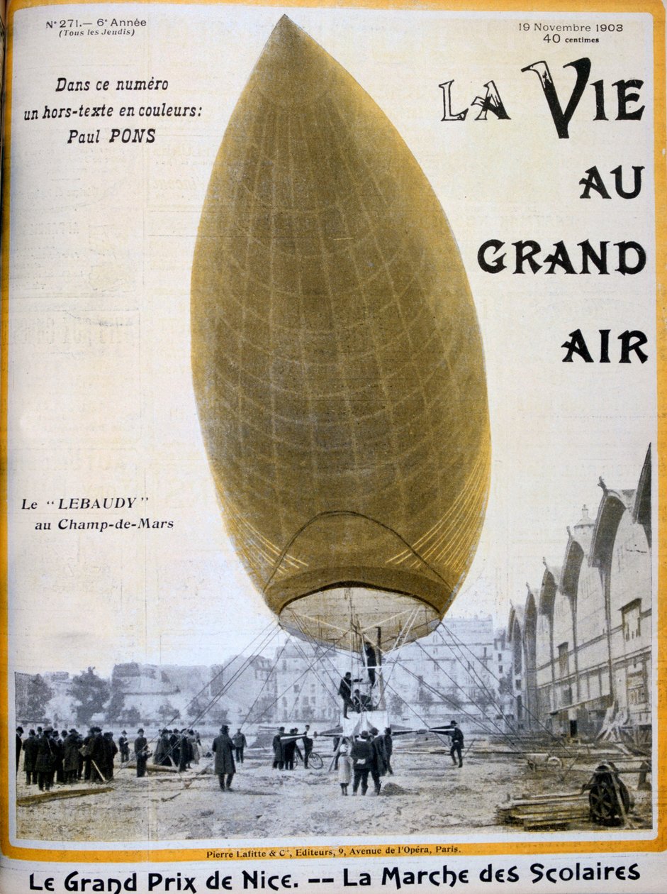 Vzducholoď Pierra a Paula Lebaudyových, Francie, 1903 od Unbekannt