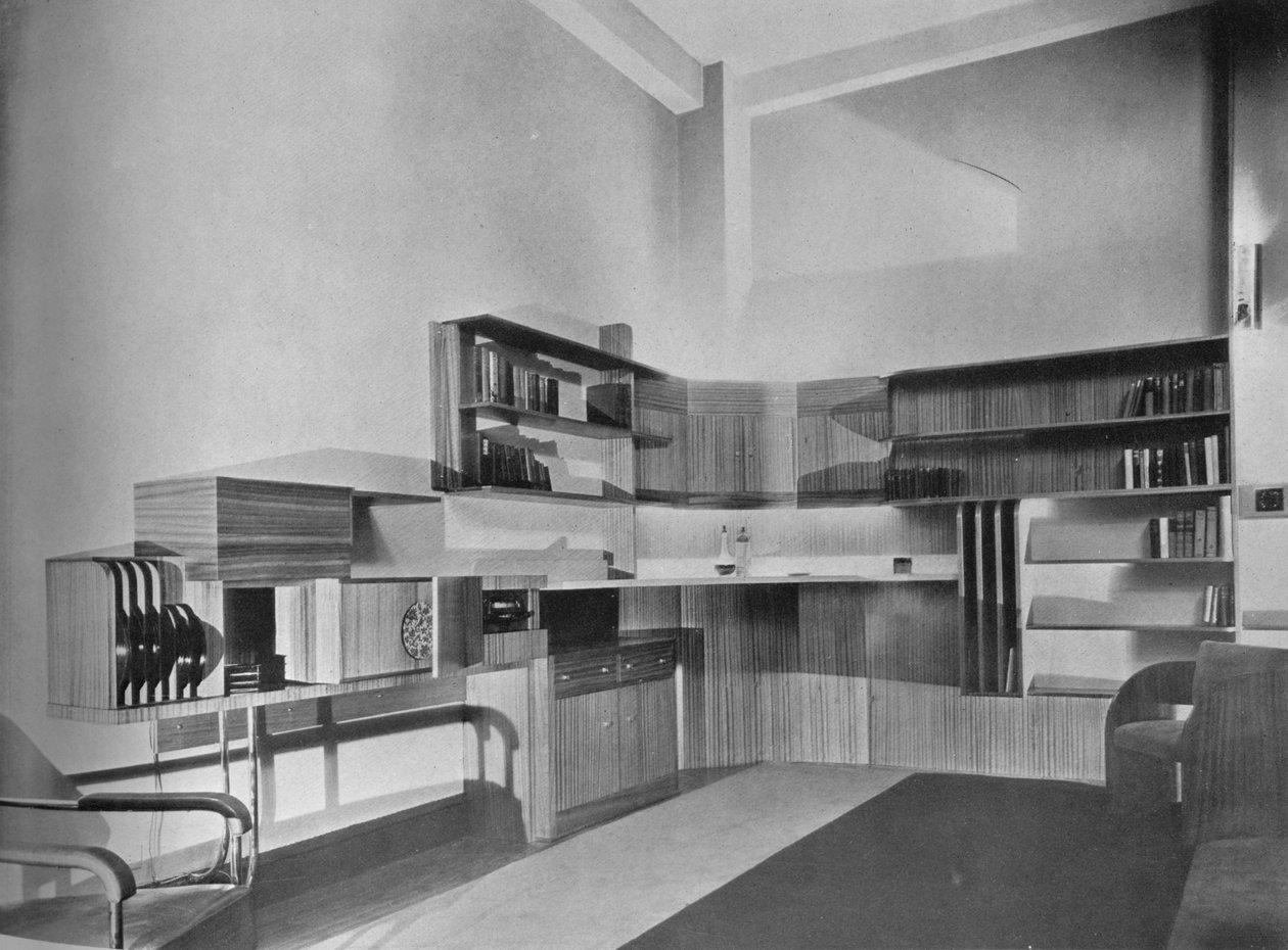 Byt Bena Herzberga, New York. Navrhl Howe a Lescaze, 1933 od Unbekannt