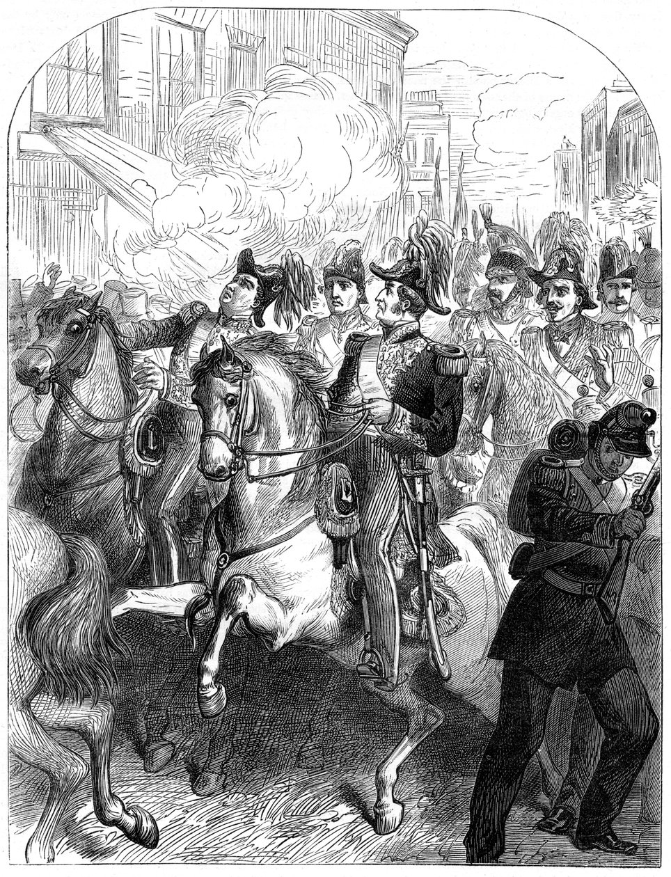 Pokus o atentát na francouzského krále Ludvíka Filipa, Paříž, 1835 od Unbekannt