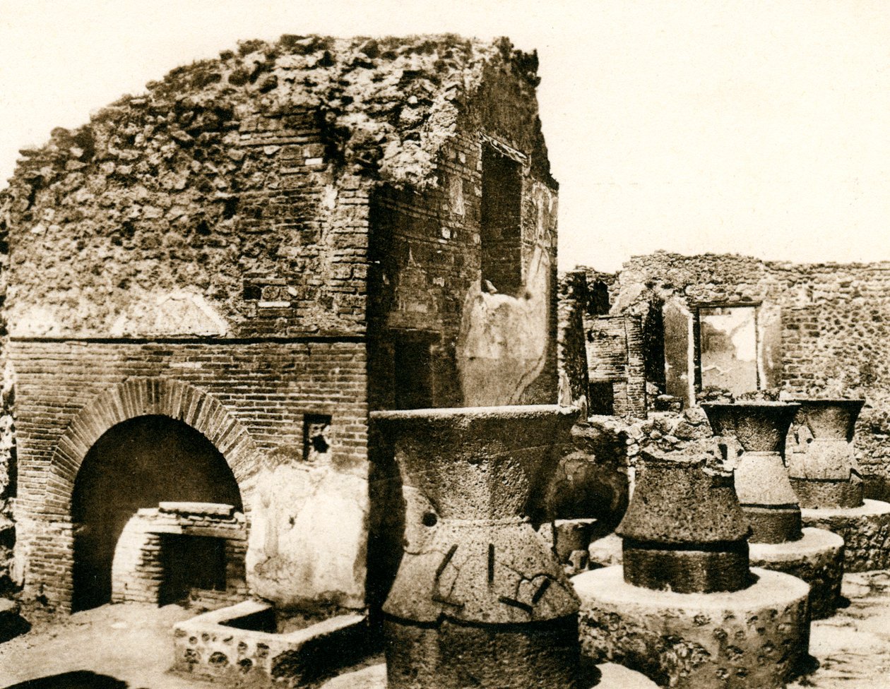 Pekárna a mlýn, Pompeje, Itálie, c1900 od Unbekannt