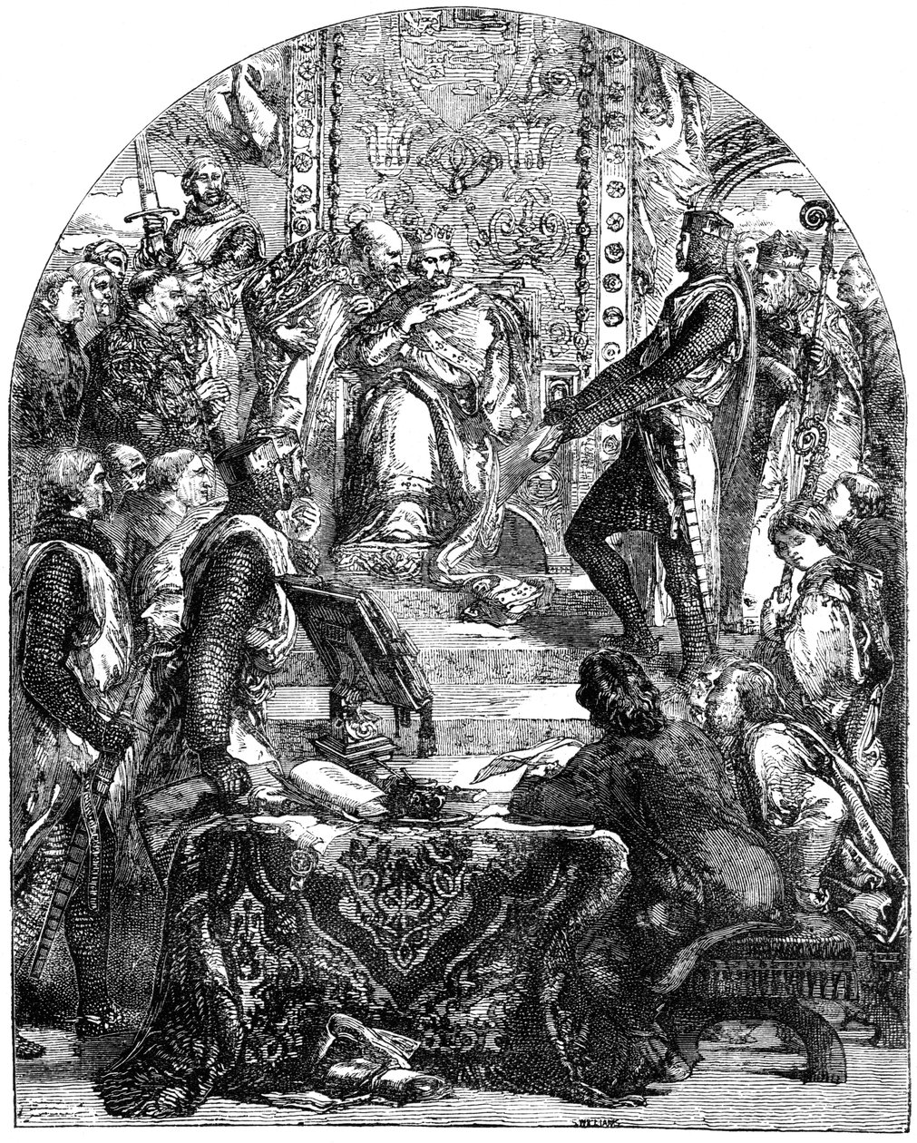 Baroni prosazující svá práva od krále Jindřicha III. 1207-1272 od Unbekannt