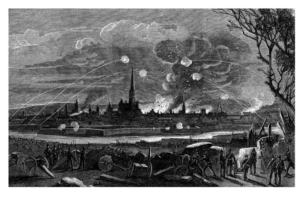 Bombardování Štrasburku, Francie, 1875 od Unbekannt