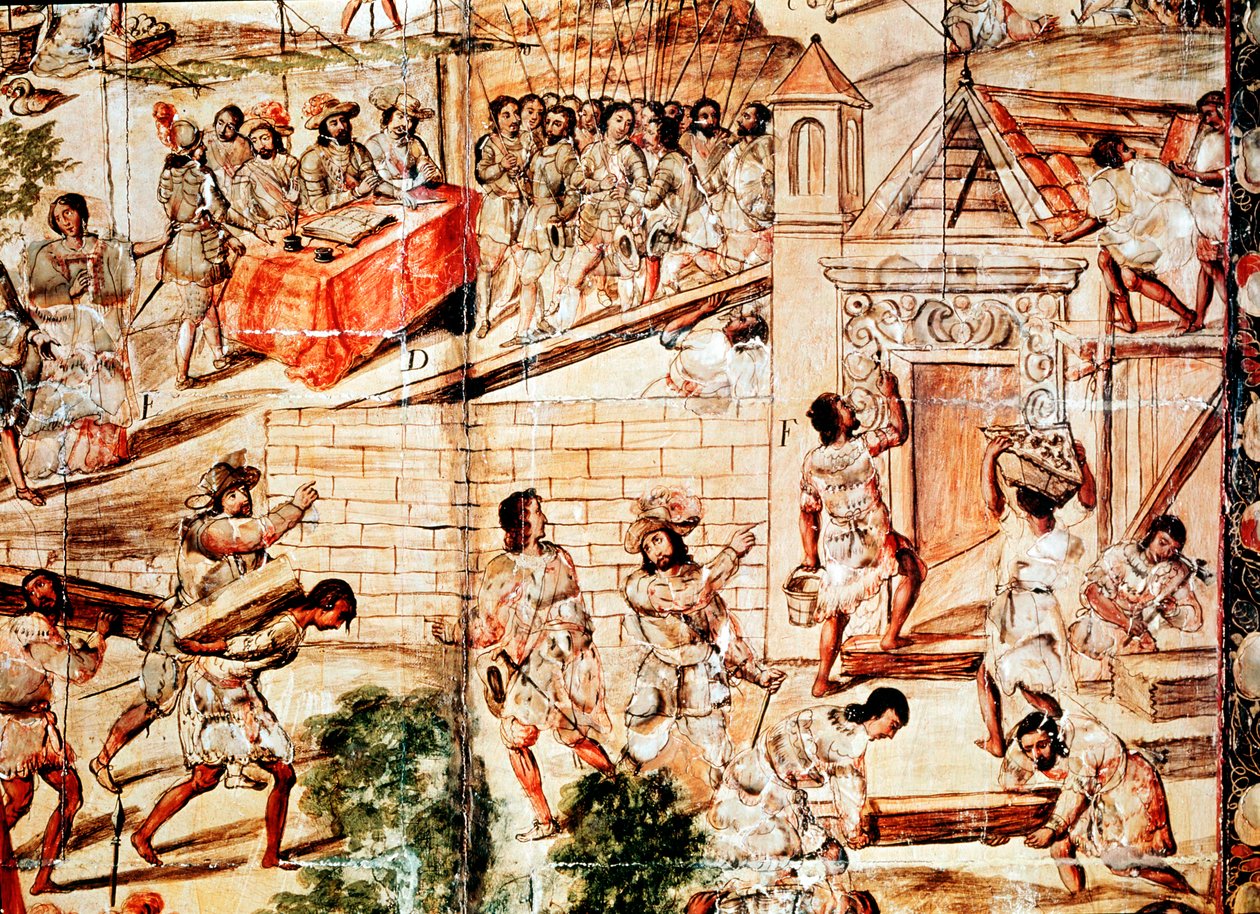 Budova Mexico City, 16. století od Unbekannt