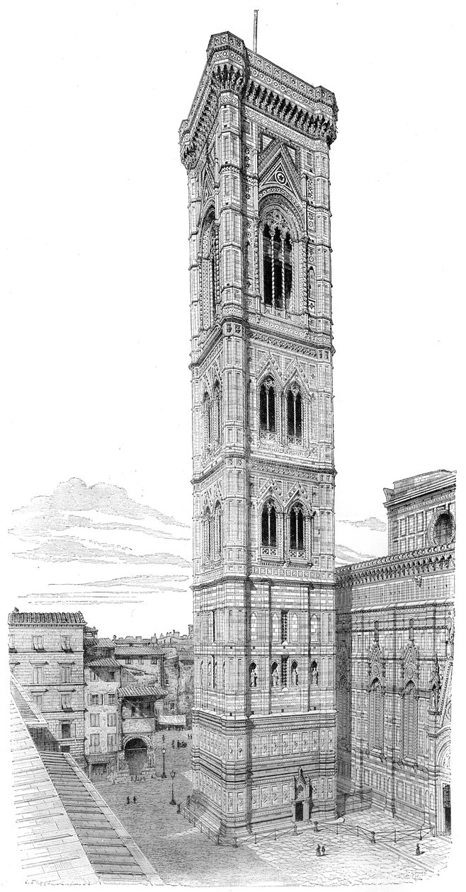 Zvonek baziliky Santa Maria del Fiore, Florencie, Itálie, 1882 od Unbekannt