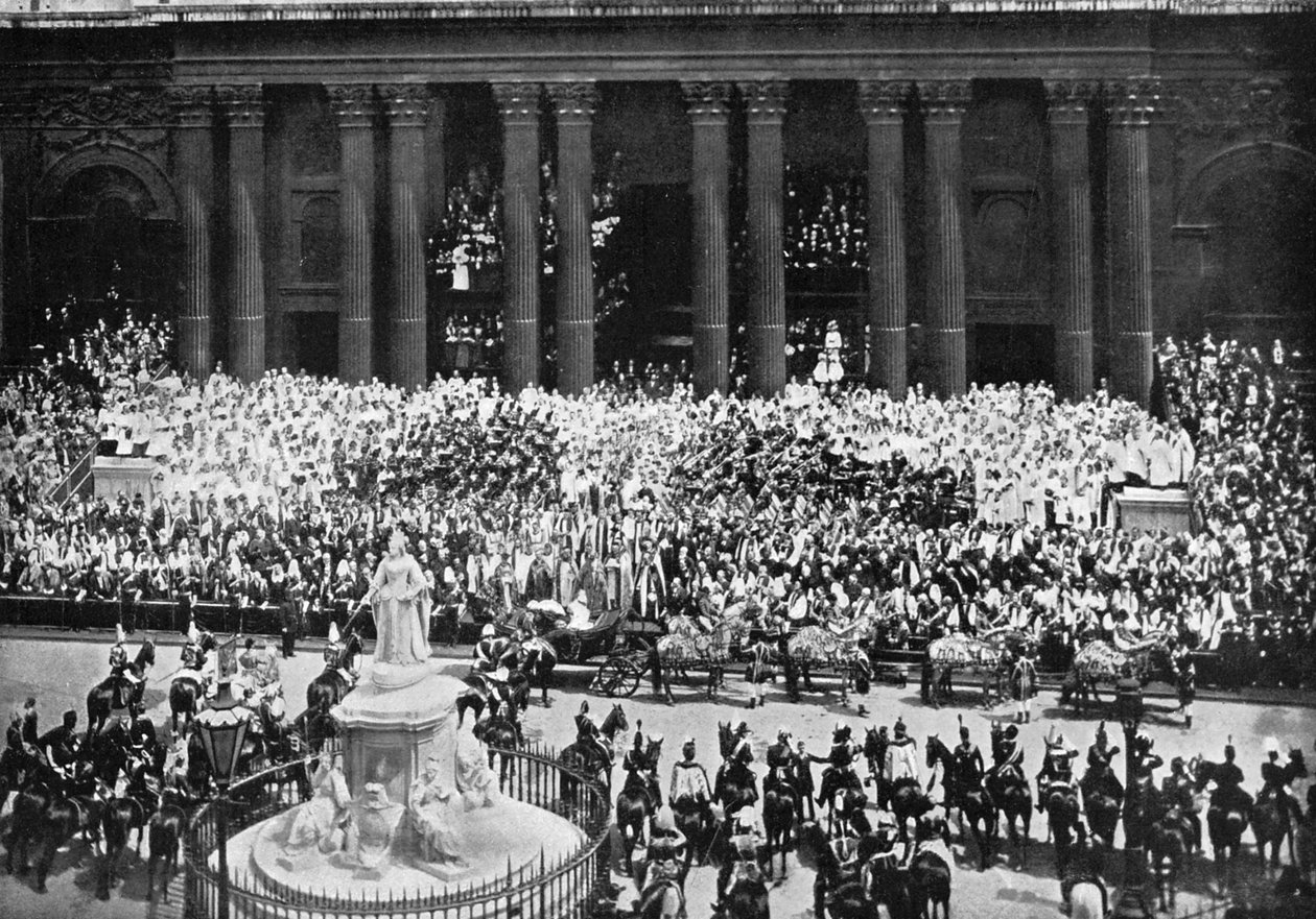 Ceremoniál díkůvzdání v katedrále svatého Pavla, Londýn, 22. června 1897 od Unbekannt