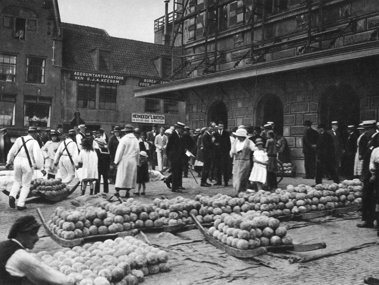 Sýrový trh v pátek, Alkmaar, Nizozemsko, c1934 od Unbekannt