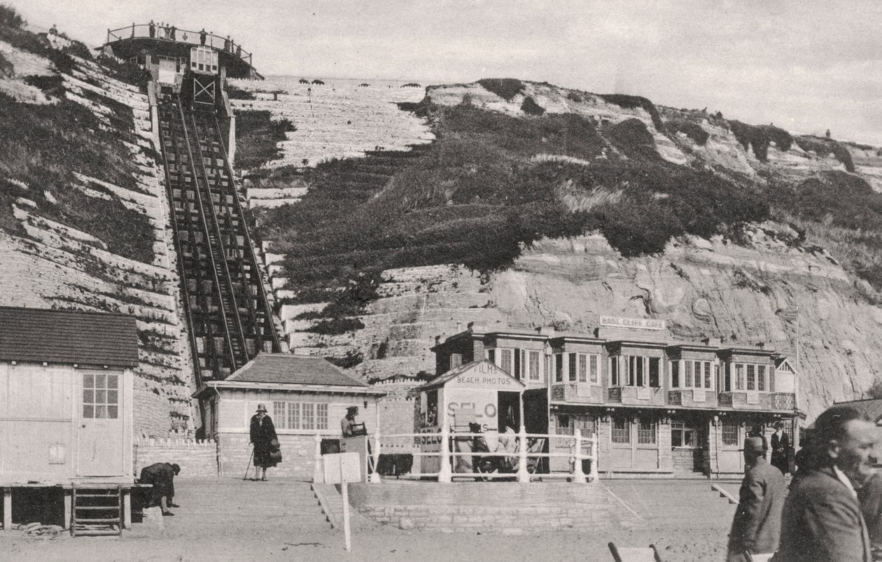 Cliff lift v Bournemouth, Dorset, počátek 20. století od Unbekannt
