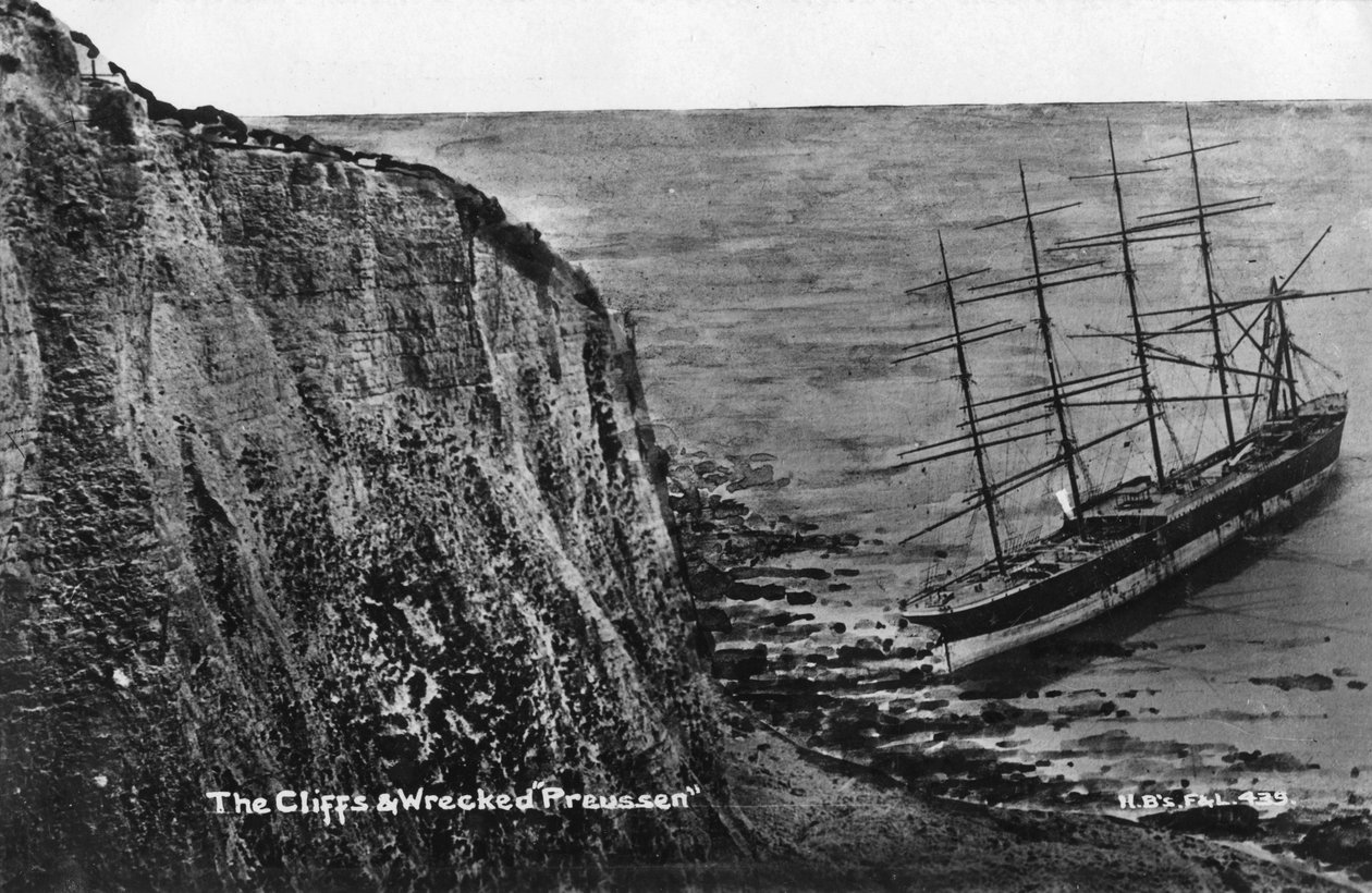 Útesy a zničené Preussen, Dover, 20. století od Unbekannt