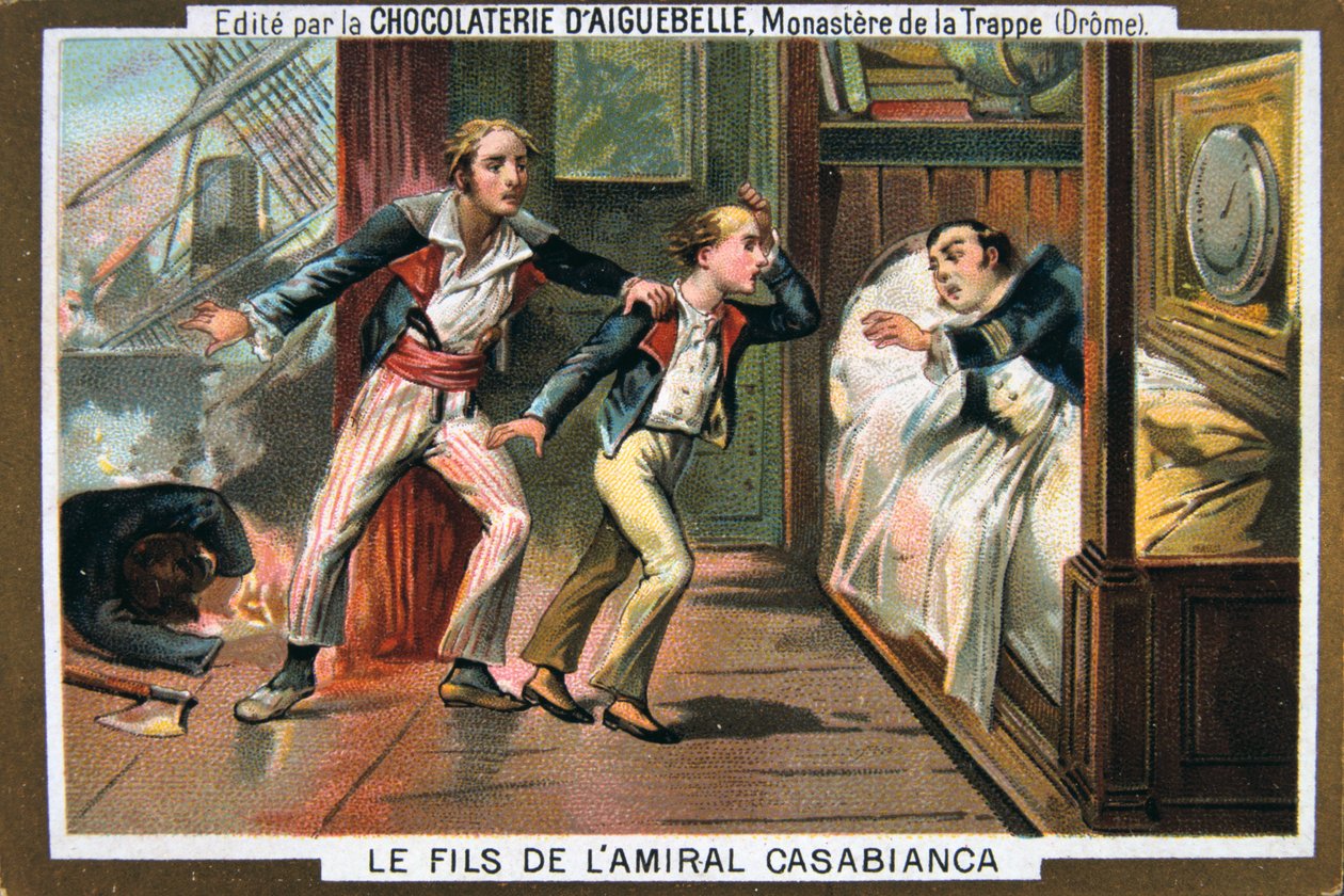Smrt admirála Casabiancy a jeho syna v bitvě na Nilu, 1798, 19. od Unbekannt
