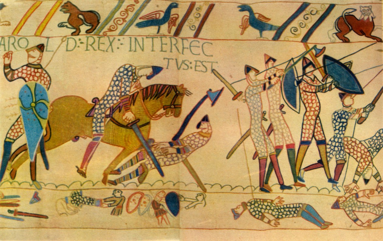 Smrt Harolda v bitvě u Hastings, 1066, 1944. od Unbekannt
