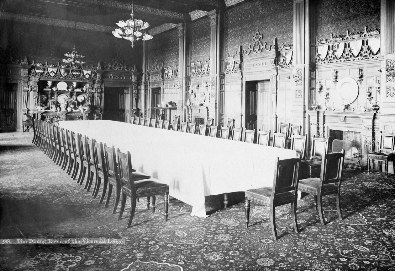 Jídelna, Viceregal Lodge, Indie, 20. století od Unbekannt