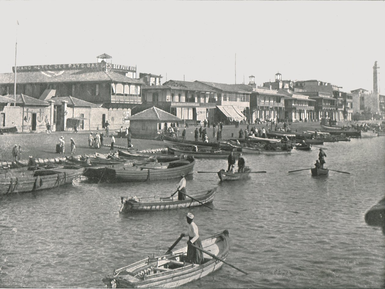 Vstup do Suezského průplavu v Port Said, Egypt, 1895. od Unbekannt