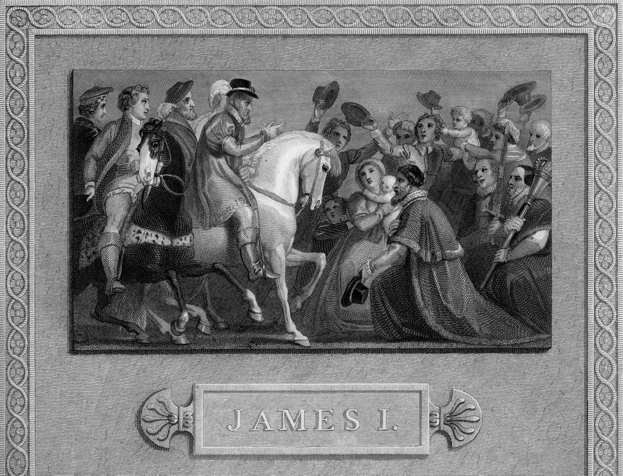 Vstup Jakuba I. do Londýna, c1603, 19. století od Unbekannt