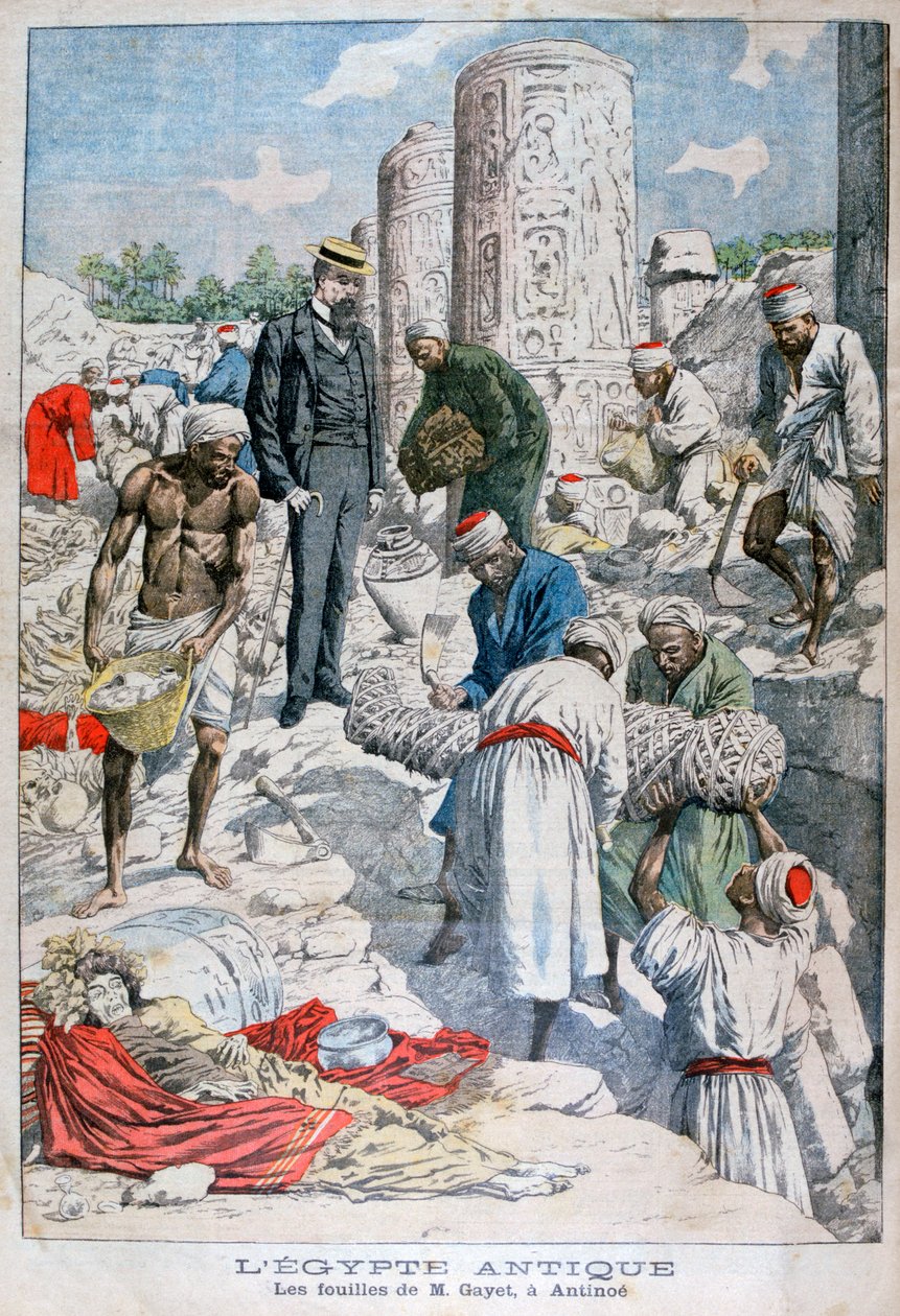 Vykopávky v Antinopolis, Egypt, Albert Gayet, 1904 od Unbekannt