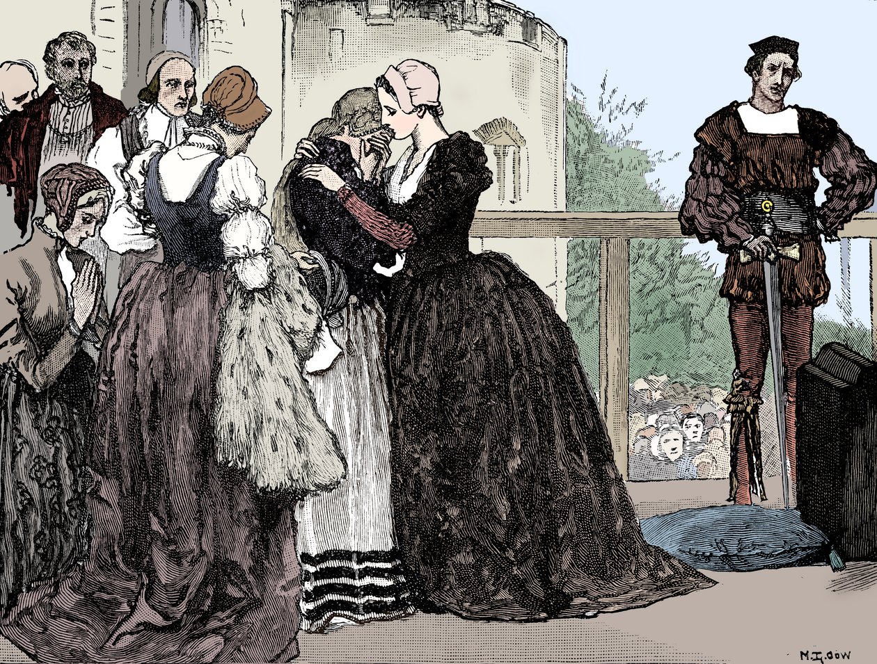 Poprava Anny Boleyn, 1536 od Unbekannt