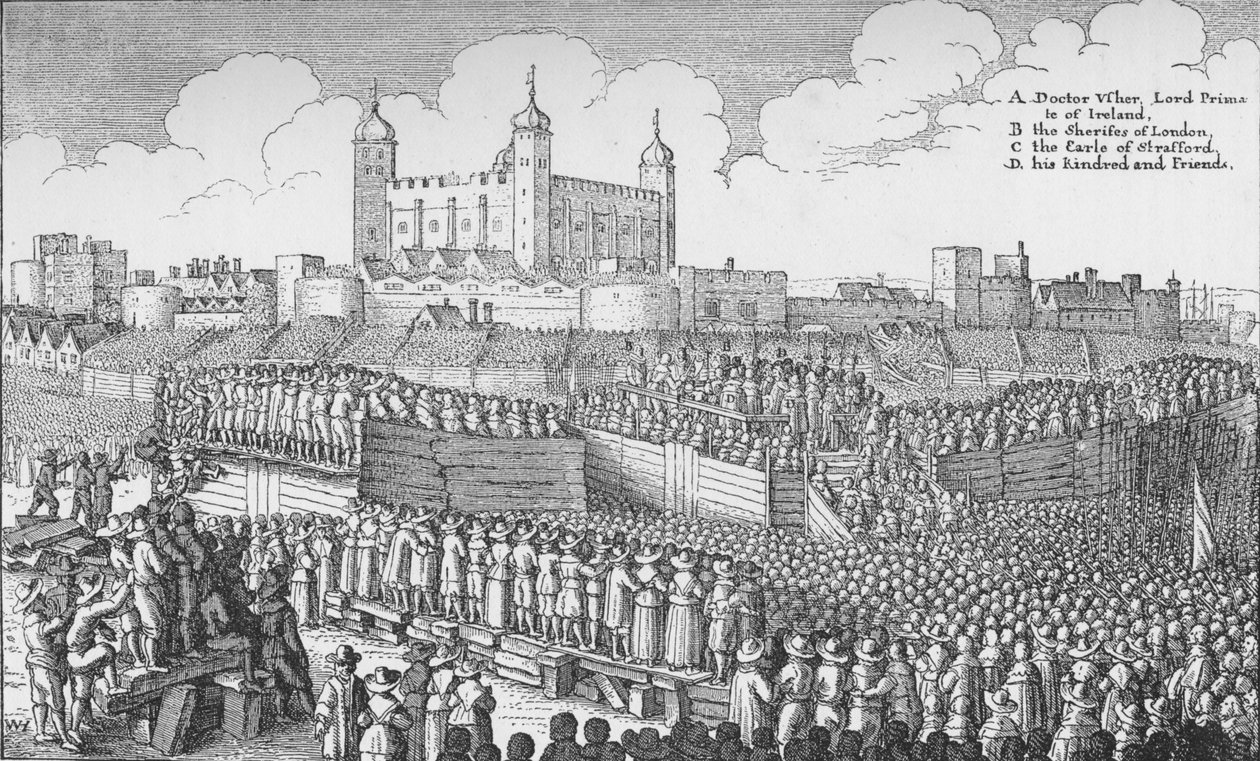 Poprava hraběte ze Straffordu na Tower Hill, Londýn, 12. května 1641 1903 od Unbekannt