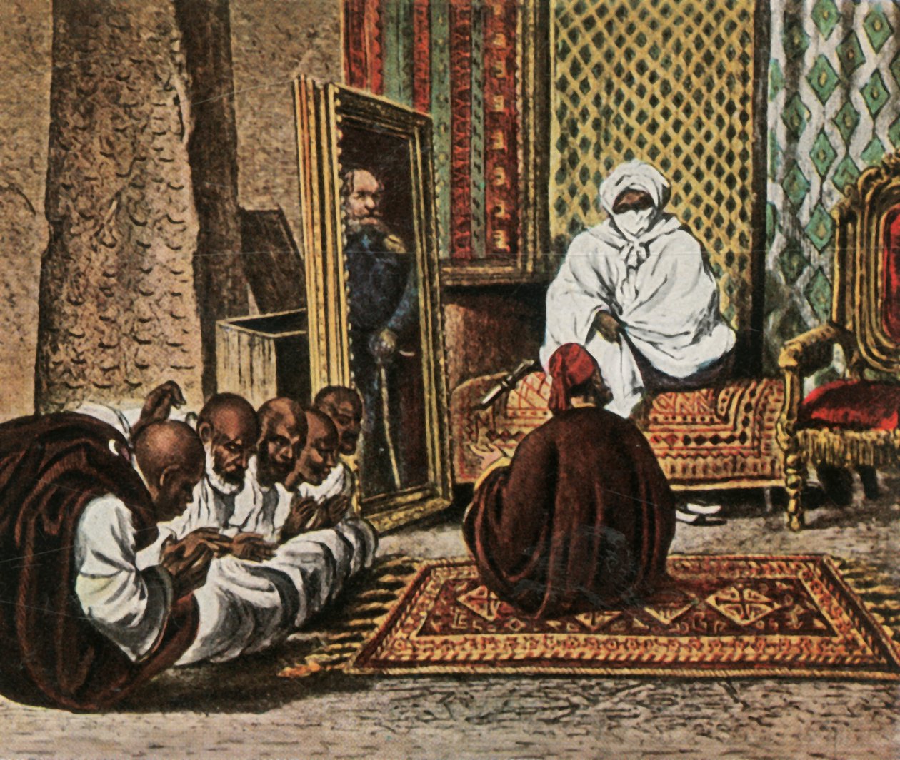 Průzkumník Nachtigal se šejkem Omarem z Bornu, 5. června 1870, 1936. od Unbekannt