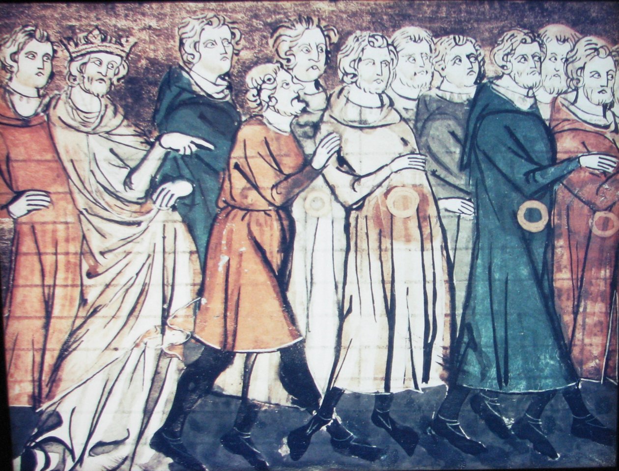Vyhoštění Židů z Francie v roce 1182 Miniatura z Grandes Chroniques de France, 1320 od Unbekannt
