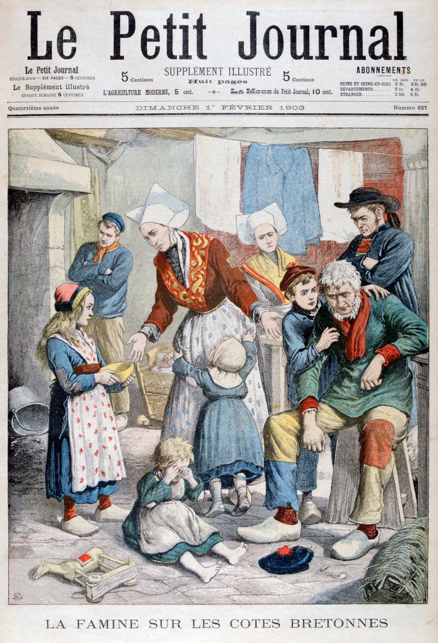 Hladomor bretaňských rybářů, 1903 od Unbekannt
