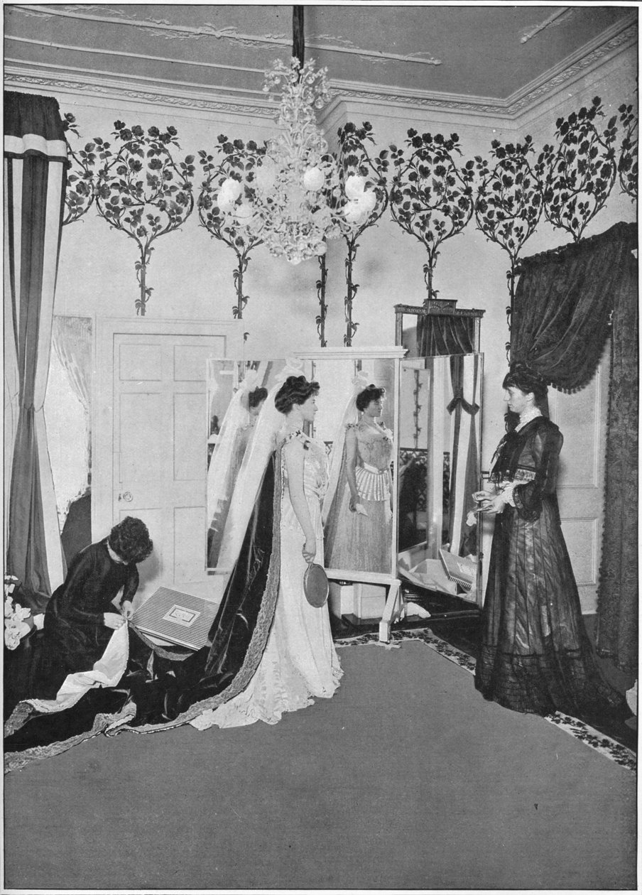 Poslední úpravy švadleny, Londýn, c1901 1901 od Unbekannt