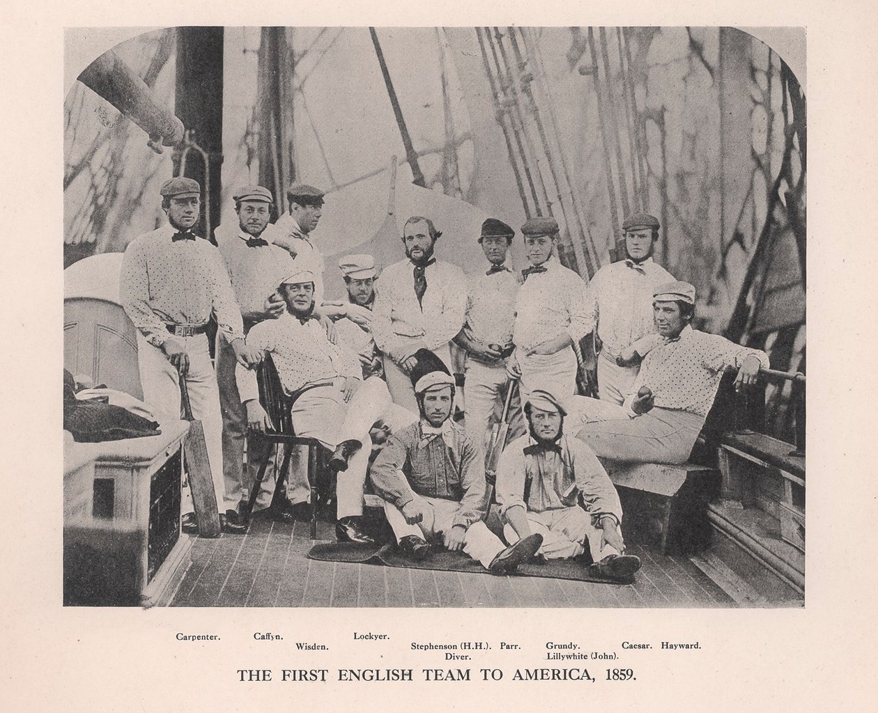První anglický kriketový tým na turné po Americe, 1859 1912 od Unbekannt