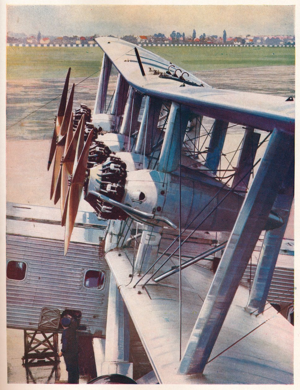Čtyři motory Bristol Jupiter na lodi Imperial Airways Scylla, c1936 c1937 od Unbekannt