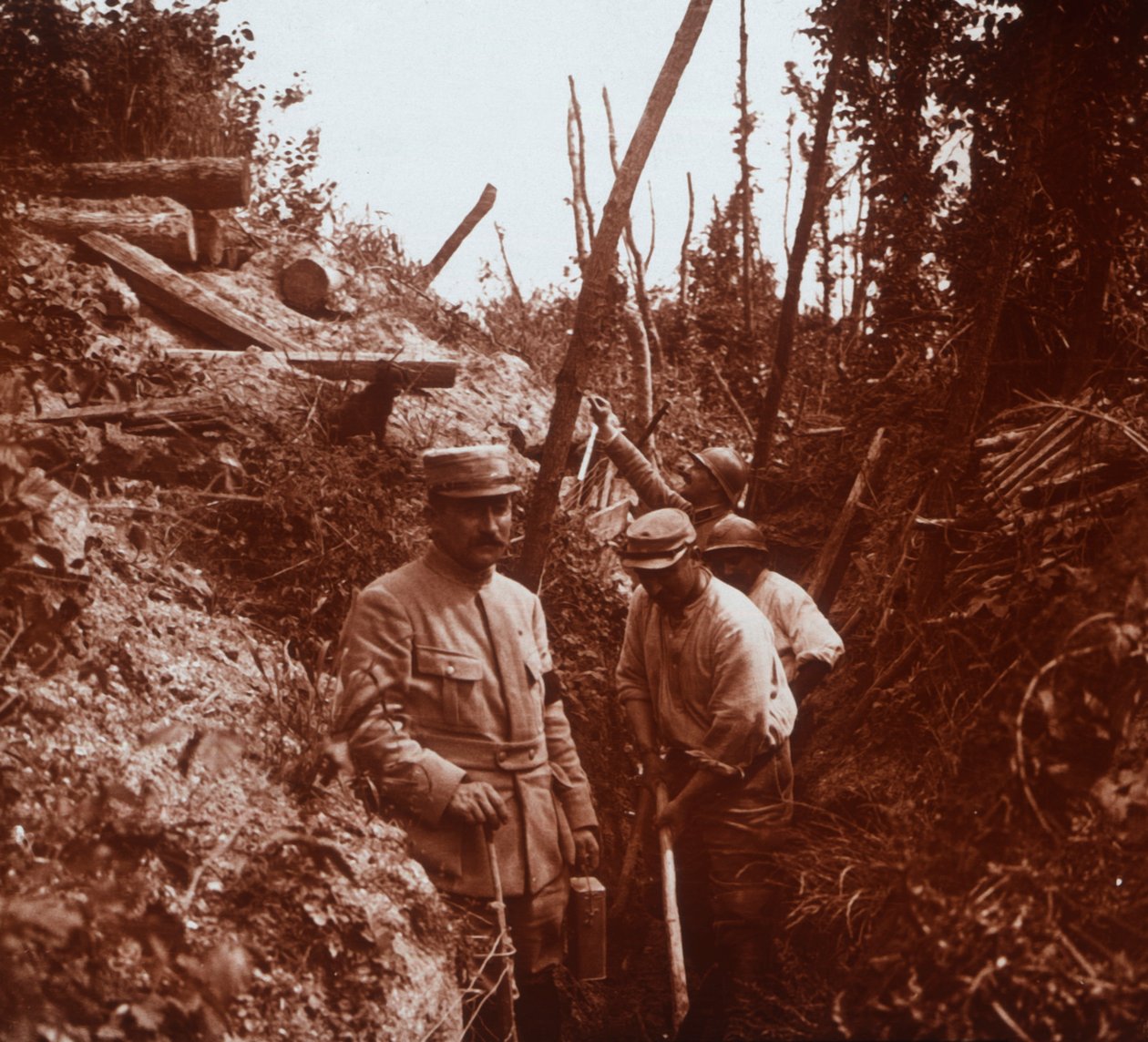 Přední linie, Soissons, severní Francie, c1914-c1918 od Unbekannt