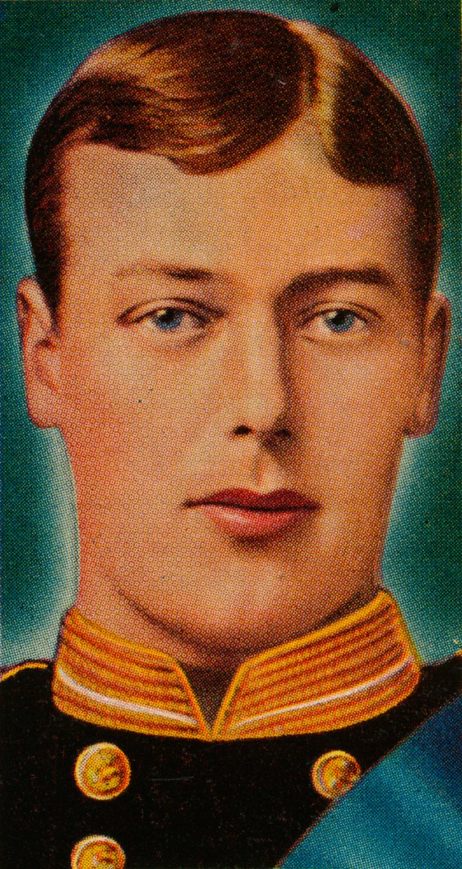 Budoucí král George V., když byl podporučíkem královského námořnictva, osmdesátá léta 1935 od Unbekannt