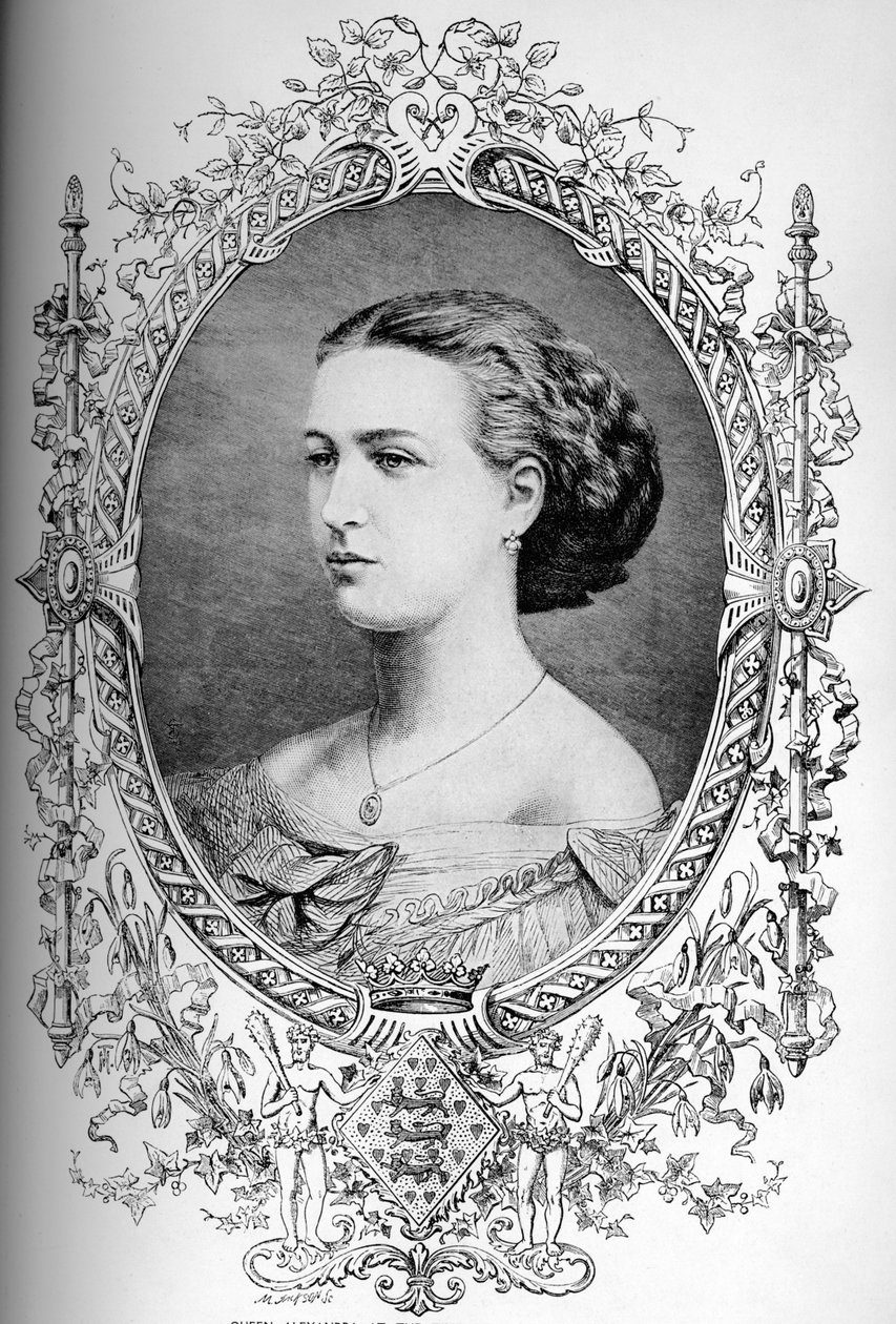 Budoucí královna Alexandra v době jejího sňatku, c1863 1910 od Unbekannt