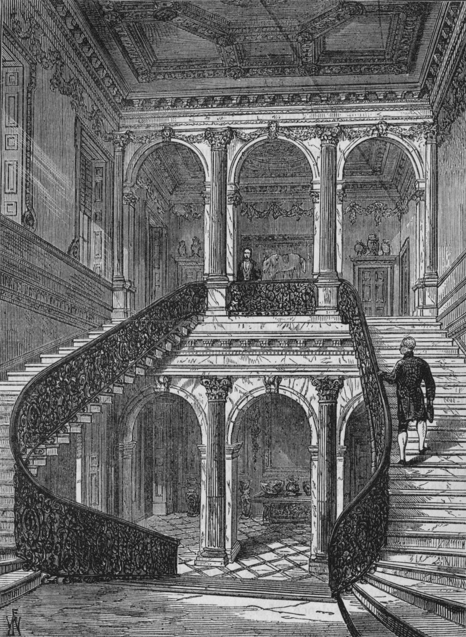 Velké schodiště, Chesterfield House, Mayfair, Westminster, Londýn, c1875 1878 od Unbekannt