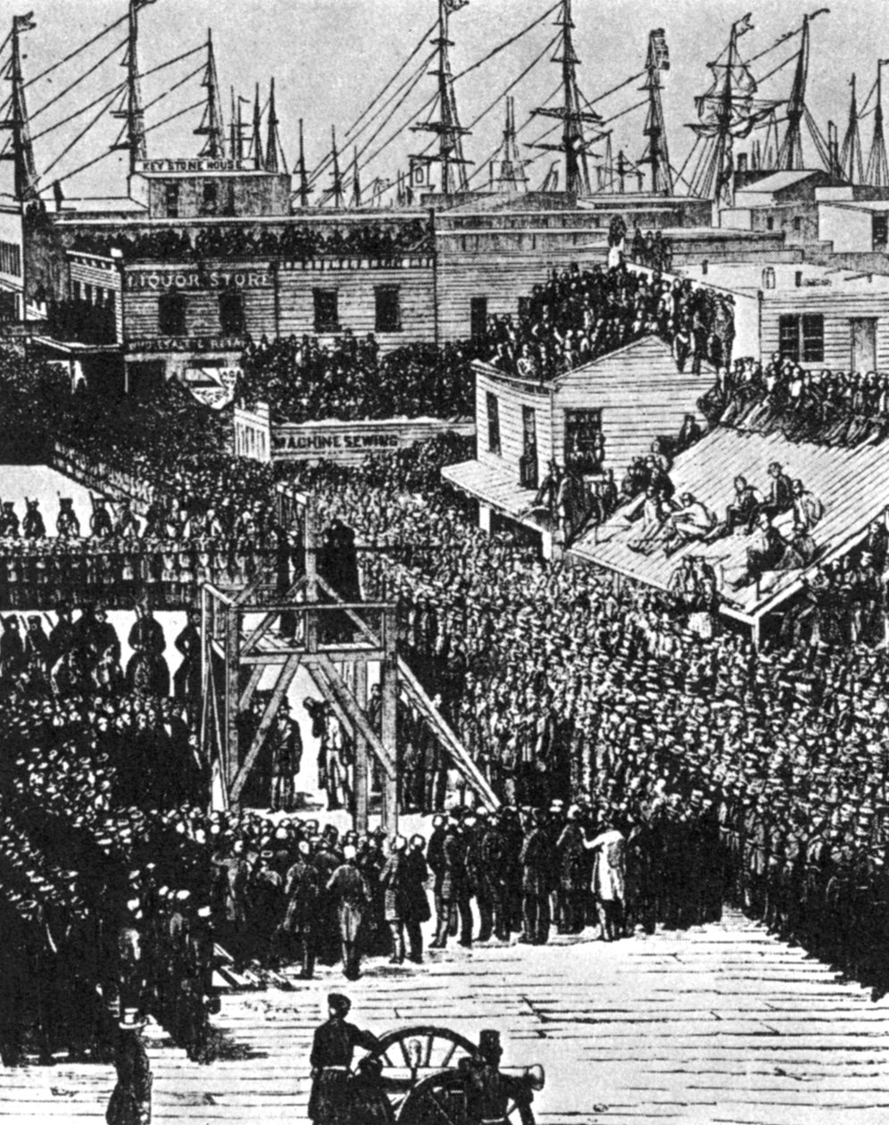 Oběšení Hetheringtona a Brace, San Francisco, 29. července 1856 1954 od Unbekannt