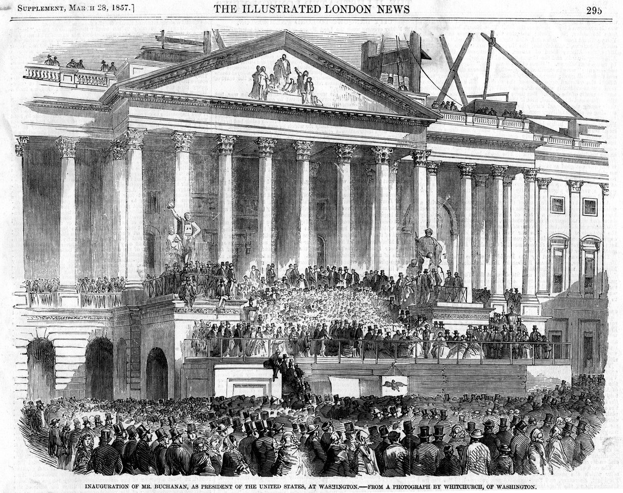 Inaugurace Jamese Buchanana jako prezidenta, Washington, 1857 od Unbekannt