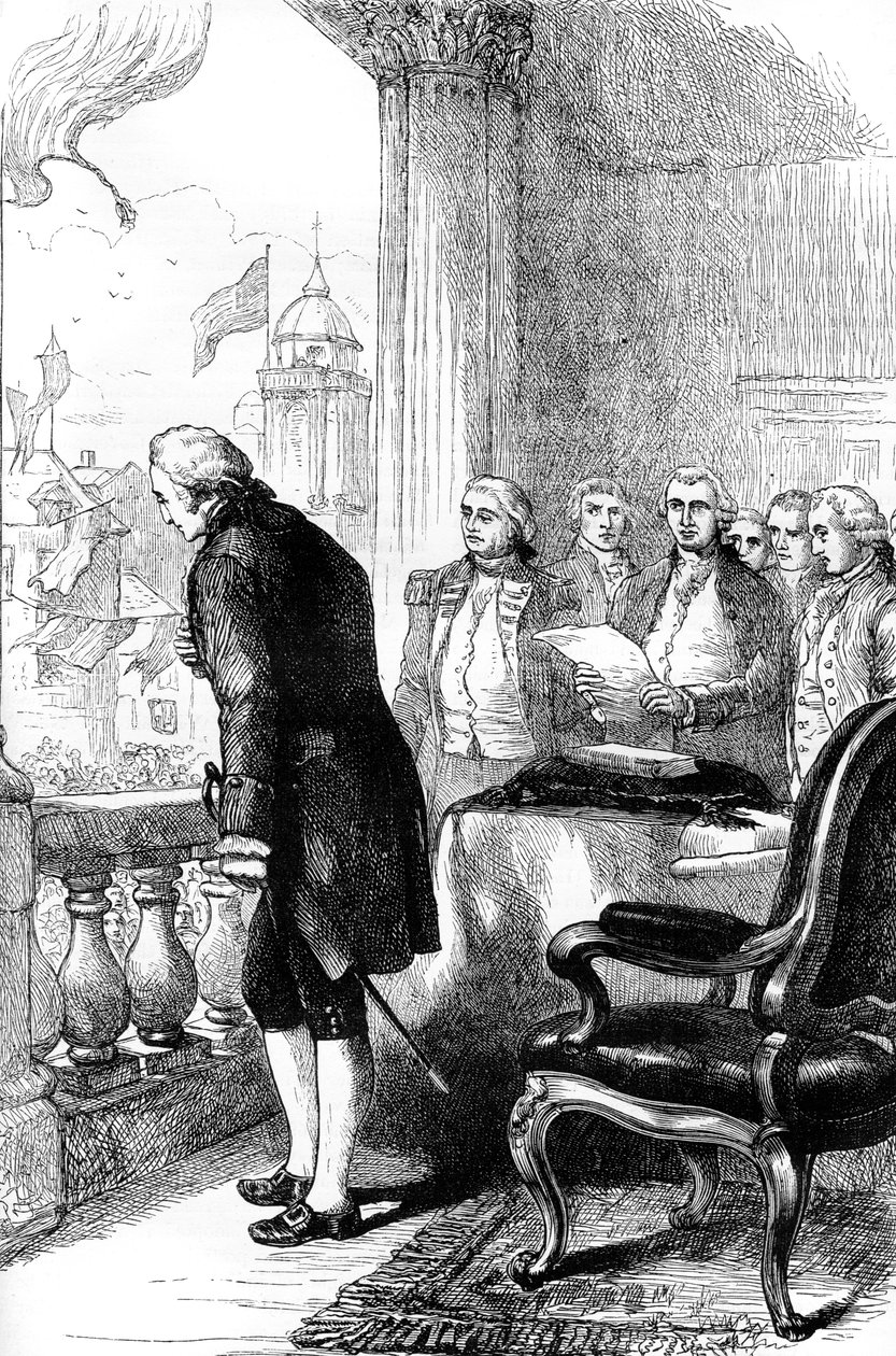 Instalace George Washingtona jako prezidenta Spojených států, 1789 c1880 od Unbekannt