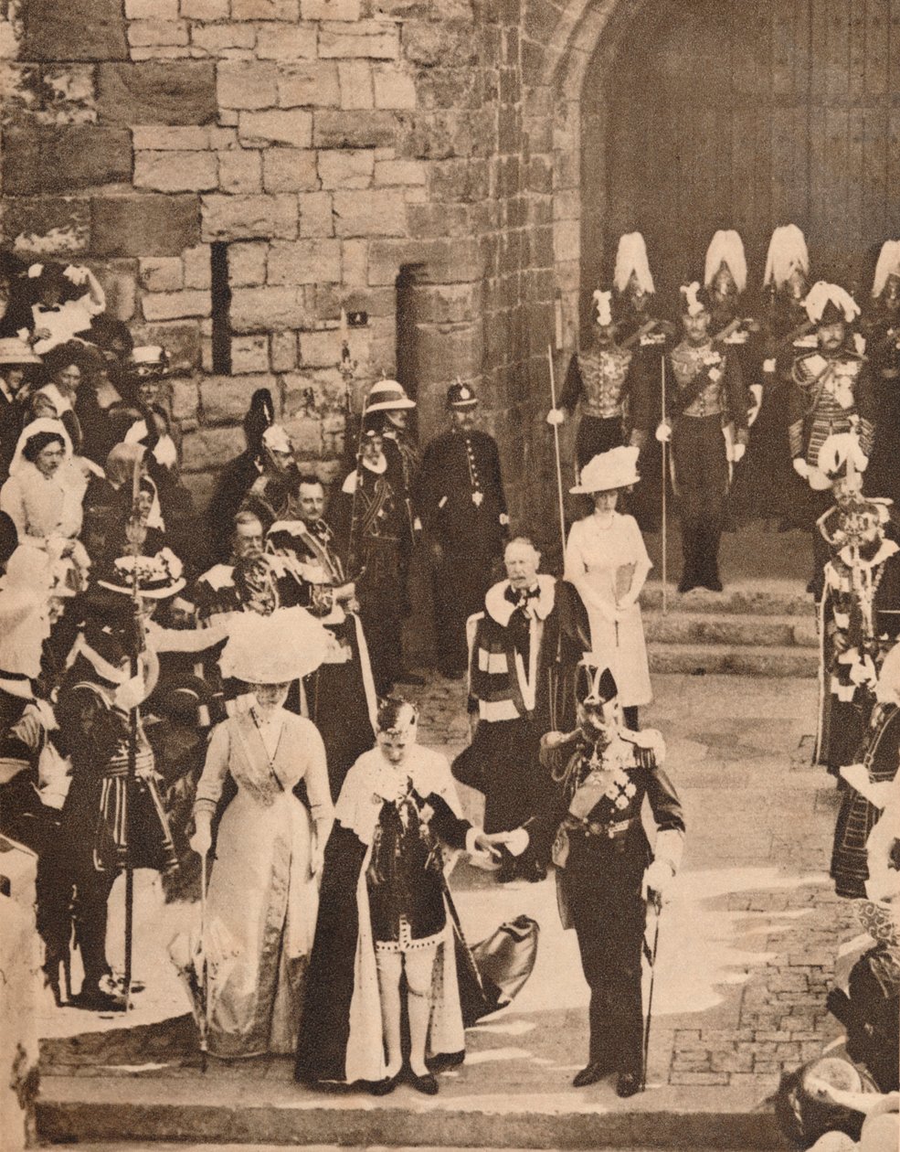 Investitura prince z Walesu na zámku Caernarvon, 13. července 1911 1935 od Unbekannt