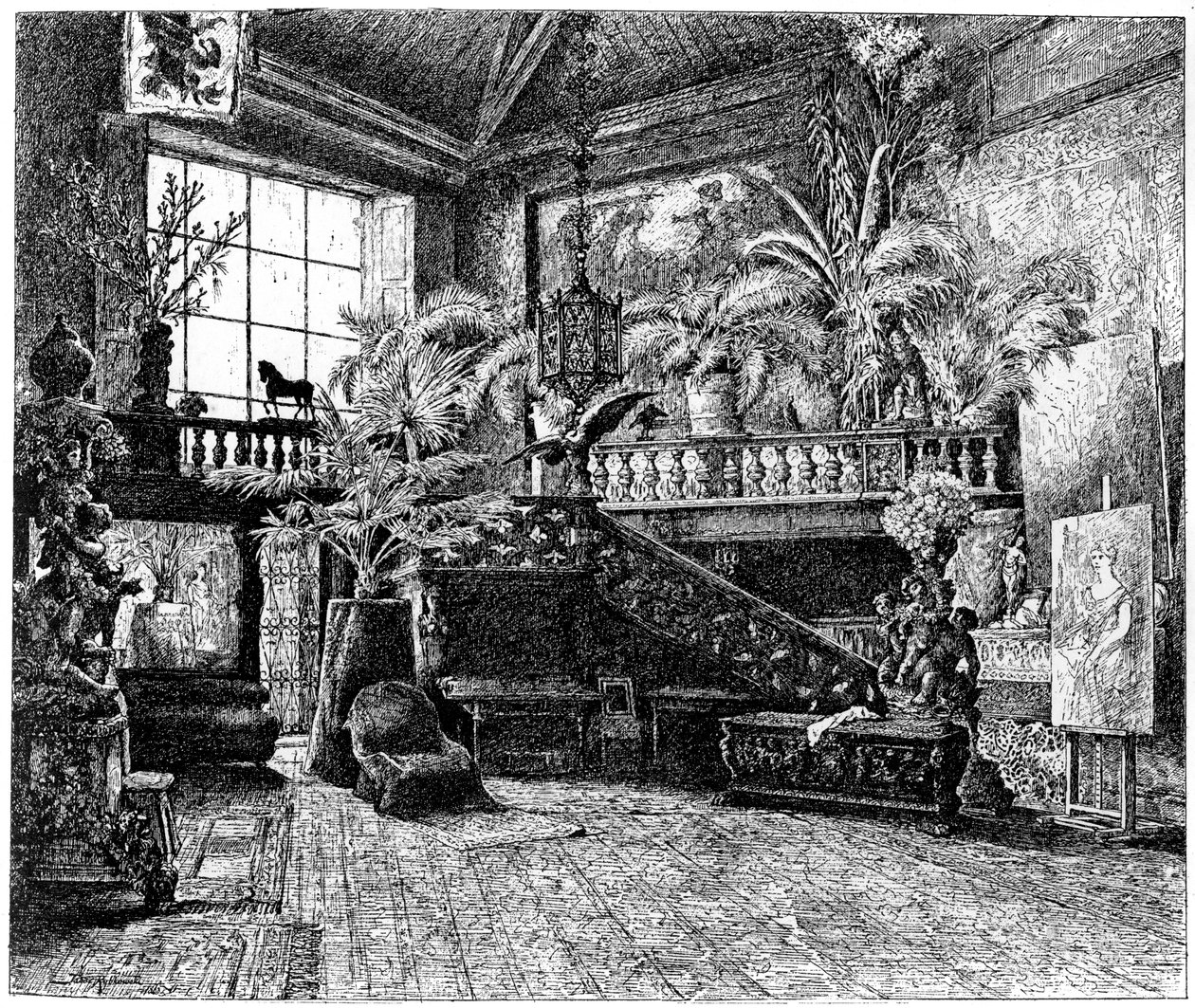 Větší ateliér Hanse Makarta, Vídeň, Rakousko, c1880-1882 od Unbekannt