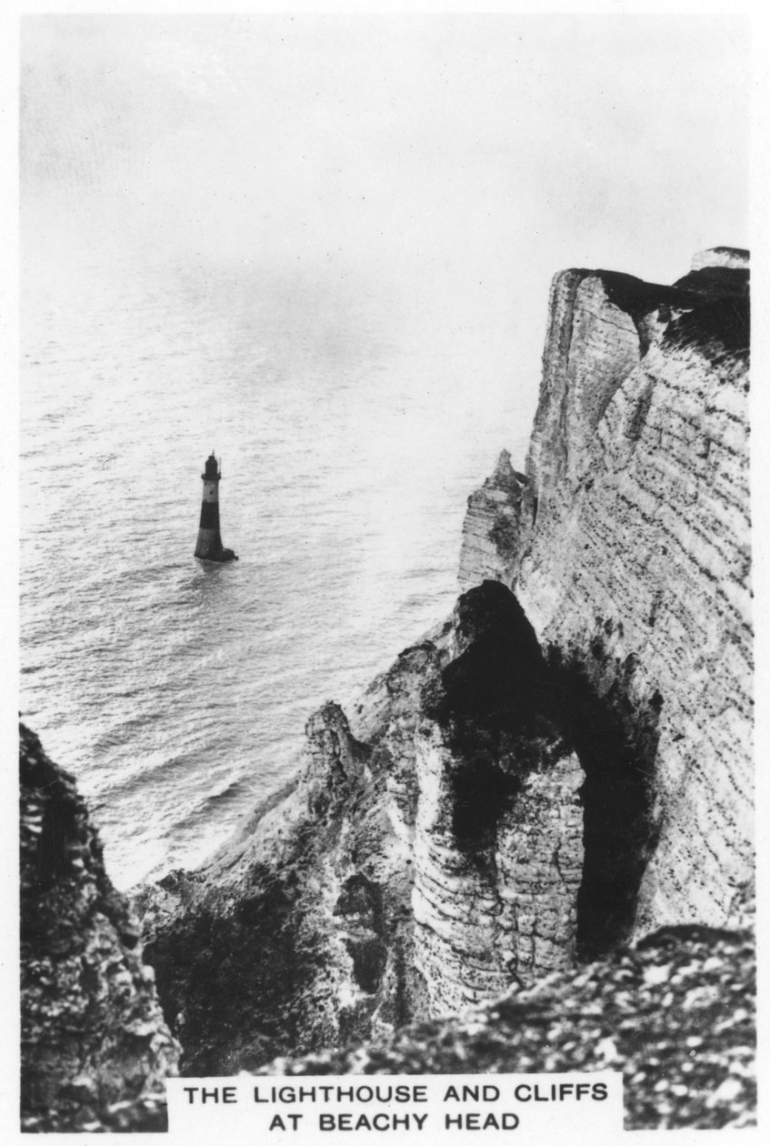 Maják a útesy v Beachy Head, 1936 od Unbekannt
