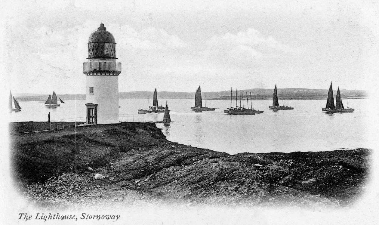 Maják ve Stornoway, Isle of Lewis, Skotsko, 1902 od Unbekannt