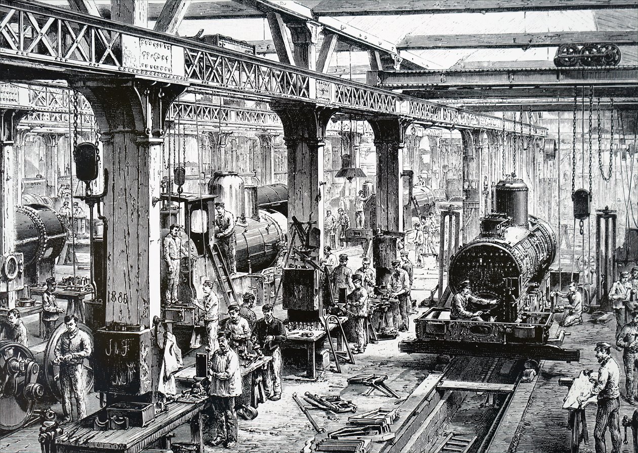 Výrobní patro Societe Alsacienne de Constructions Mecaniques. od Unbekannt