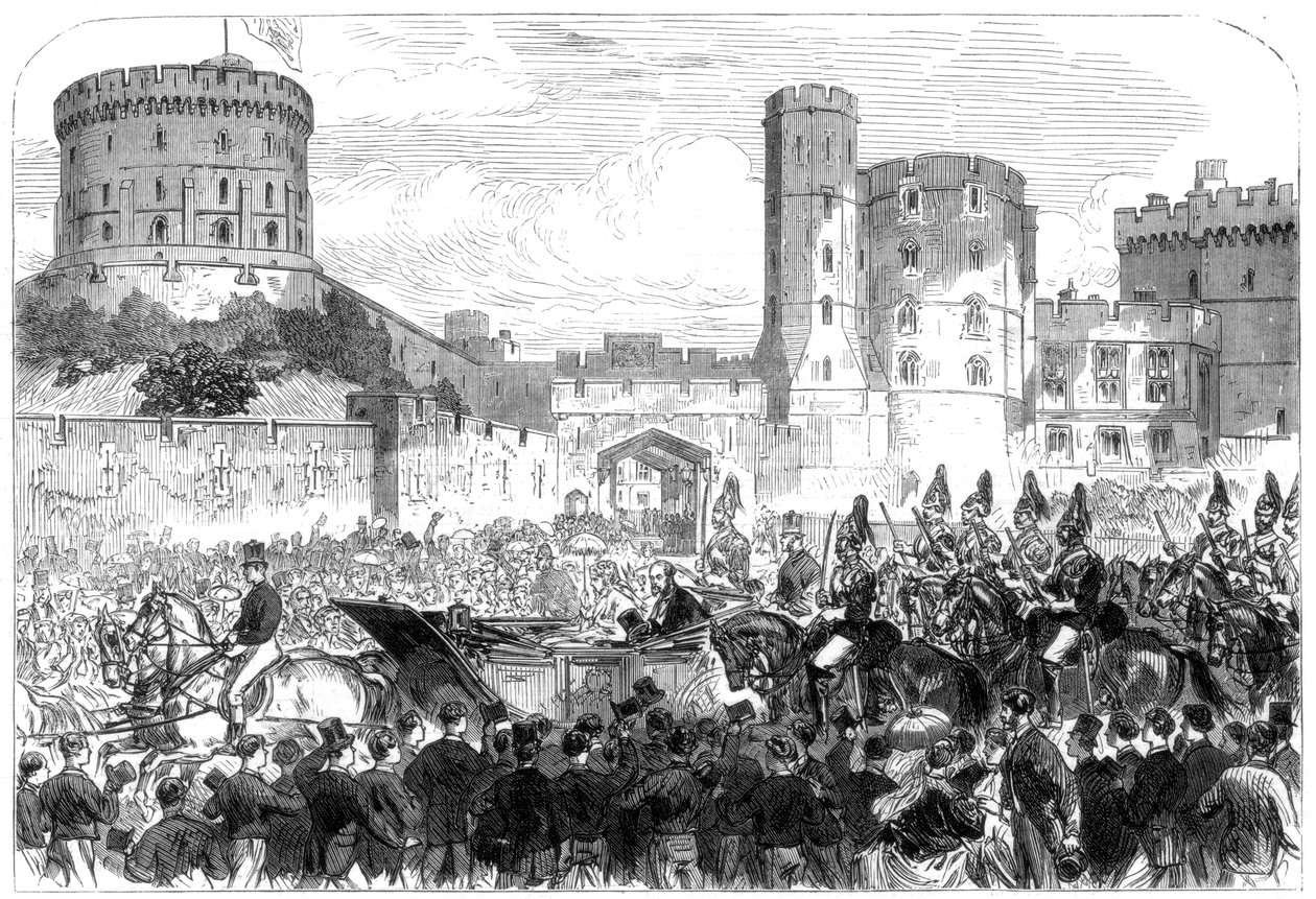 Svatba princezny Heleny, hrad Windsor, 1866 od Unbekannt