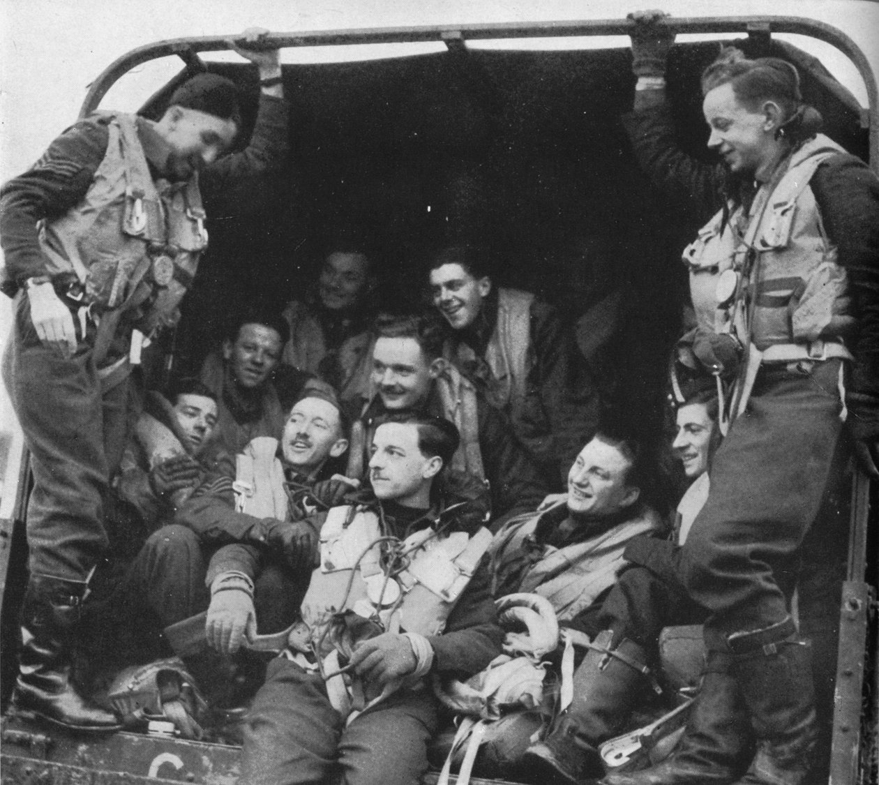 Muži a letadla, c1940 1943 od Unbekannt