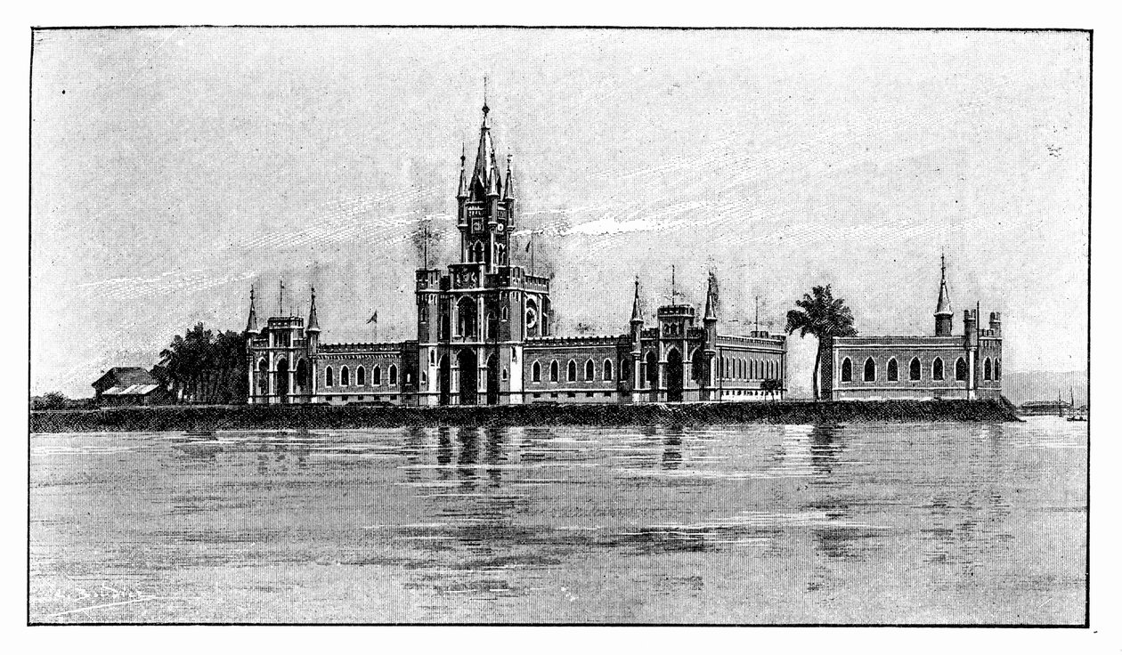 Miniaturní palác na Fiscal Island, Guanabara Bay, Brazílie, 1895 od Unbekannt