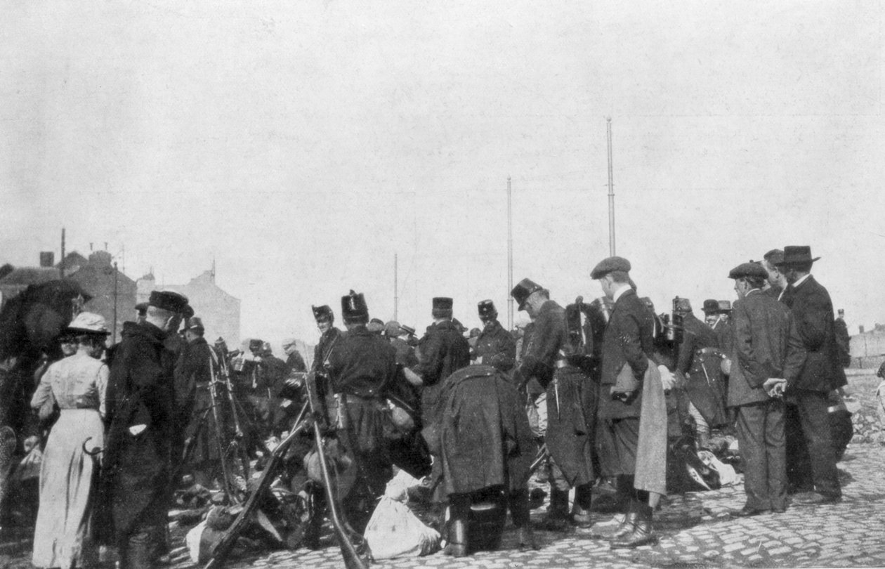 Mobilizace na obranu Lutychu, Belgie, 31 července 1914 od Unbekannt