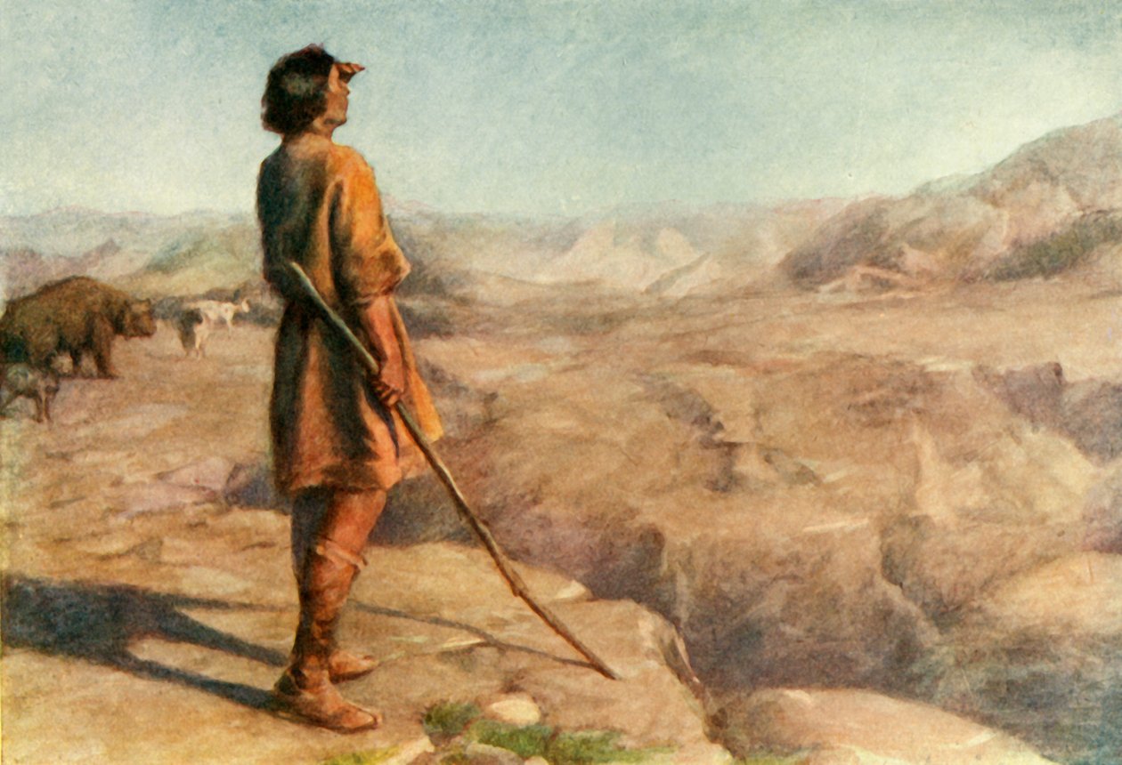 „Hora Shar, kde se pastýř Miloš zdržoval se svými stády“, 1917. od Unbekannt