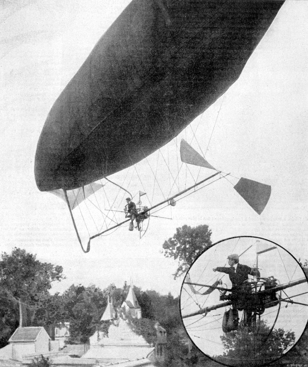 Nová vzducholoď Alberta Santose-Dumonta, 30. září 1900 od Unbekannt