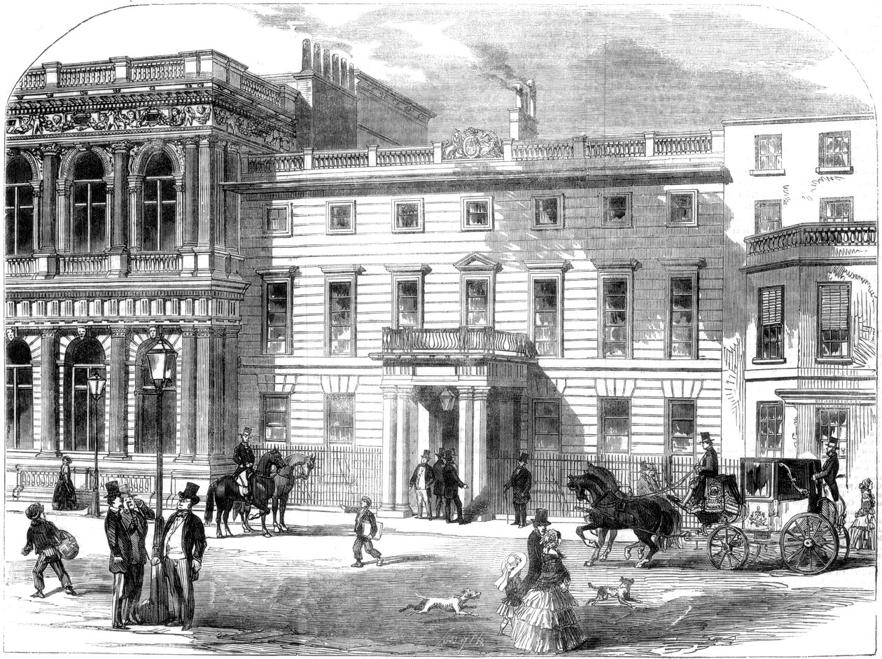 Nová kancelář válečného oddělení, Buckingham House, Pall Mall, Londýn, 1855 od Unbekannt