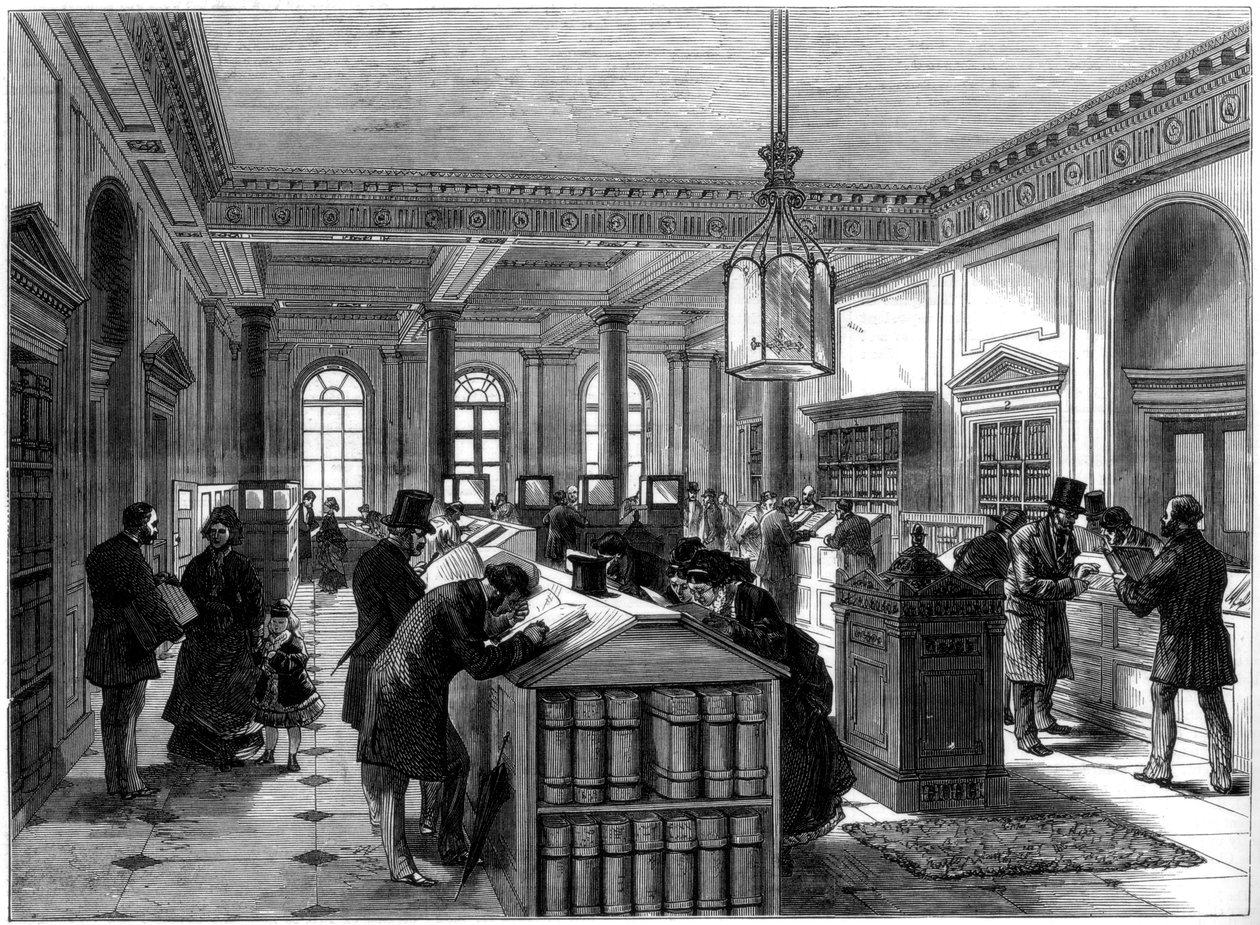 Nový registr závětí, Somerset House, Londýn, 1875 od Unbekannt