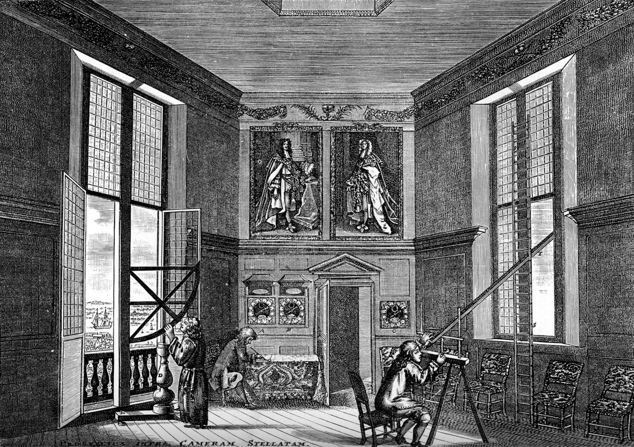 Stará pozorovací místnost, Greenwich, konec 17. století 1893 od Unbekannt