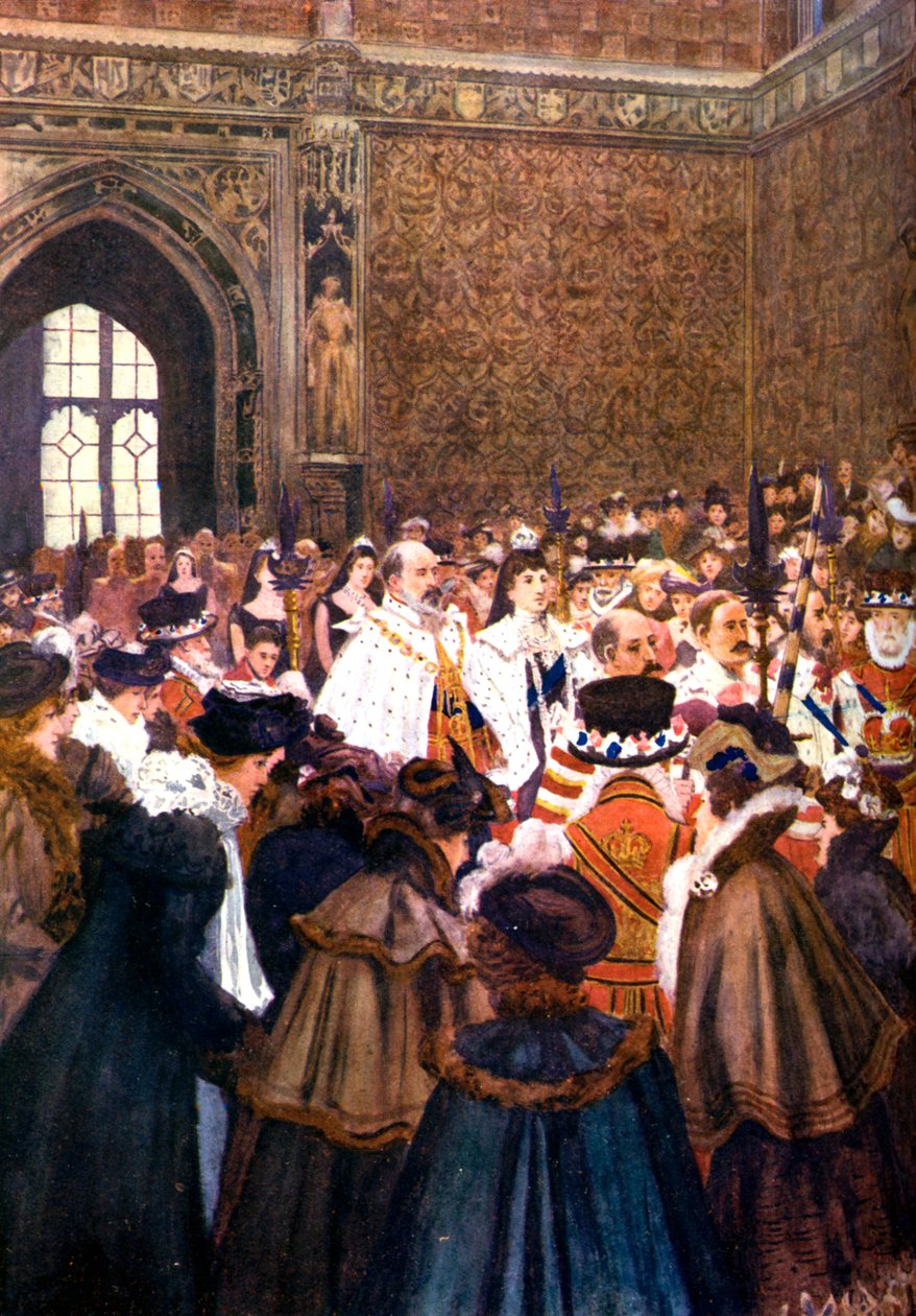 Otevření parlamentu králem Edwardem VII, c1905 od Unbekannt