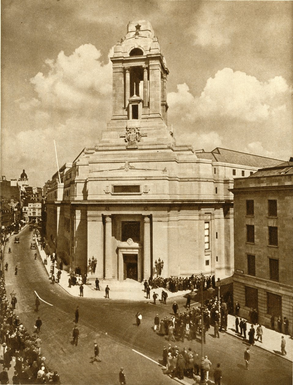 Otevření zednářského pomníku míru, Great Queen Street, Londýn, 19. července 1933, 1935. od Unbekannt
